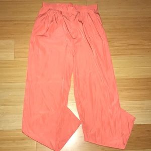 High Waisted Peach Trousers